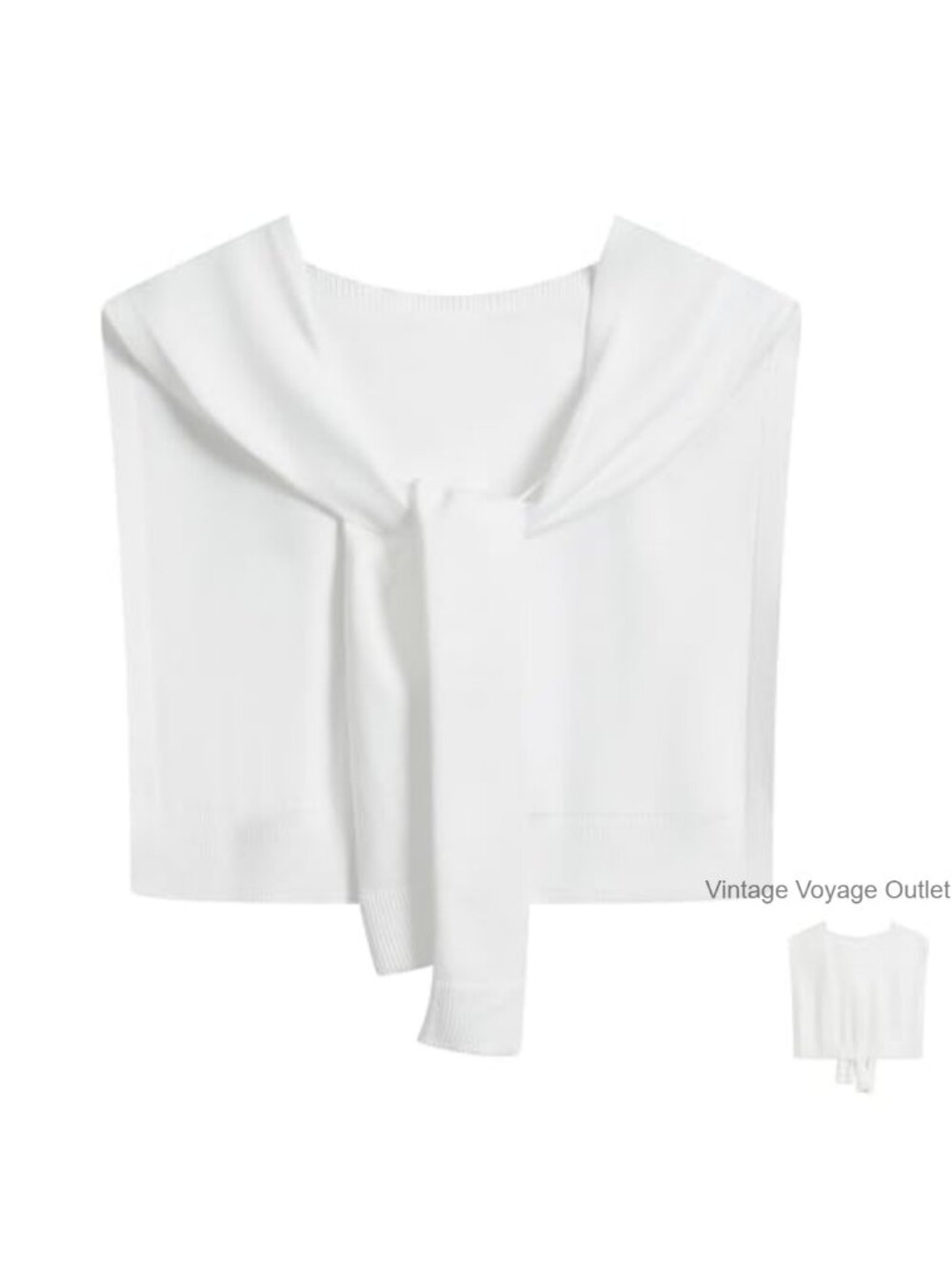 Soft Knit Shawl Wrap Tie Up Knotted Scarf Poncho Women Travel Cape
